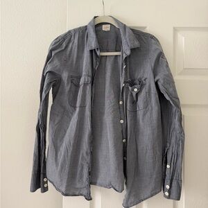 J. Crew Slate Blue Button-Down Shirt